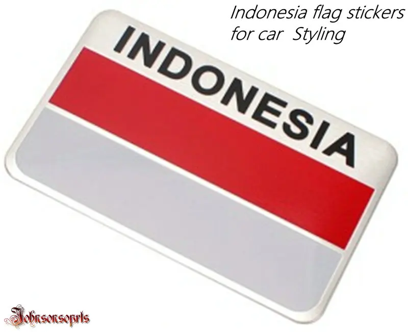 1X Малайзия Объединенные Арабские Эмираты флаг Индонезии Стикеры Алюминий флажок