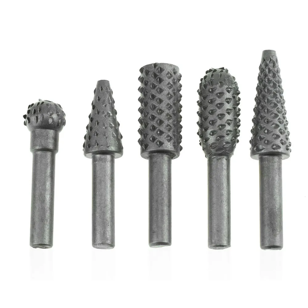Wood Drills Bits Мини Micro резец инструмент Ротари Burr Для Dremel плотничьи инструменты для работы с деревом Bits резьба по дереву инструменты сверло Набор 6 мм 5 шт./компл - Цвет: Wood Drills Bits