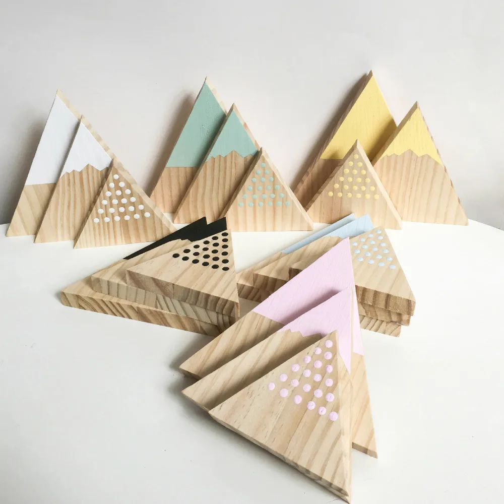 3 шт. деревянный набор строительных блоков для Подставки фотографий в детской