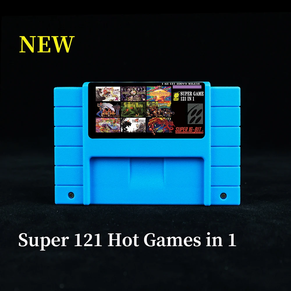 Картридж игровой 121 в 1 для 16-битной консоли SNES | Электроника