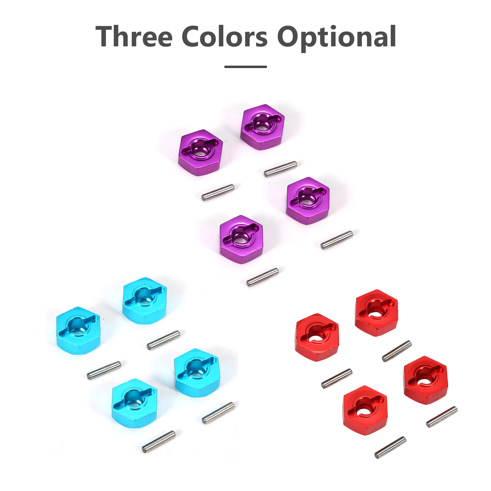 

4pcs Aluminum Alloy Hub Hex Coupler Wheel Hex for WLtoys 104001 Car RC Buggy Racing Car