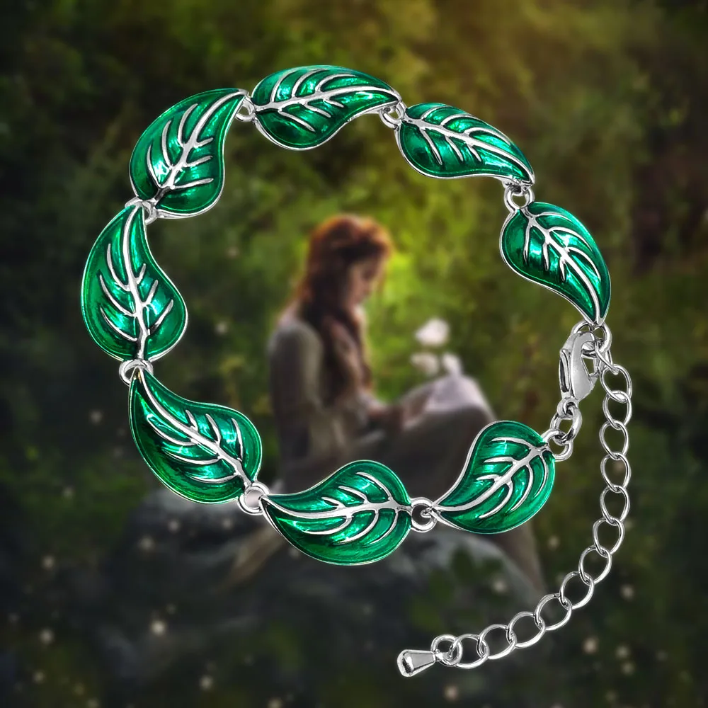 LOTR Legolas браслет с листьями косплей ювелирные изделия реквизит Arwen Evenstar амулетный