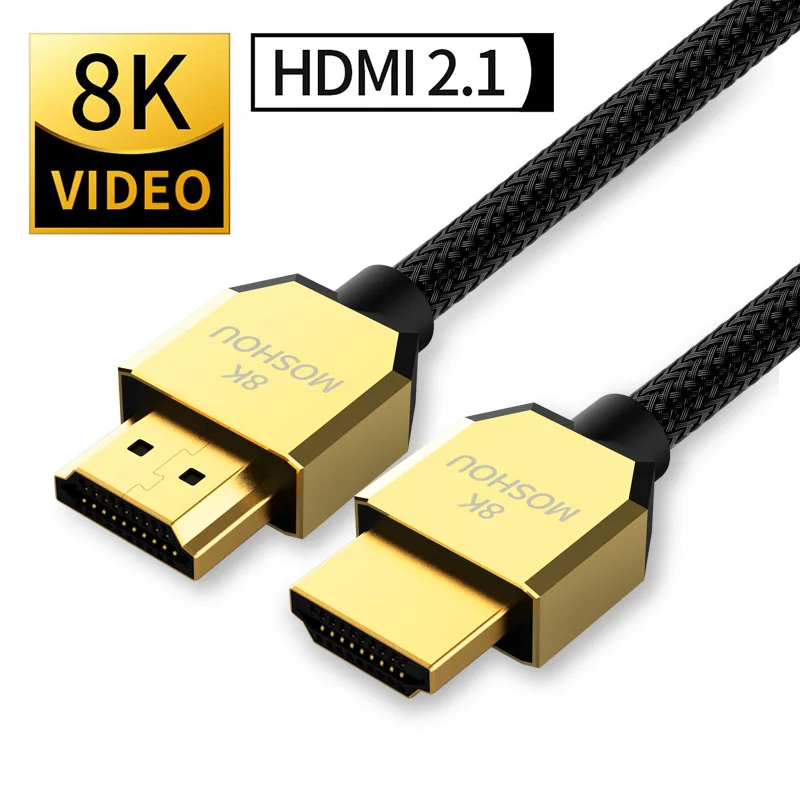 8K 60 Гц 4K 120 HDMI 2 1 кабели 48 Гбит/с ARC HDR HiFi MOSHOU видеошнур для проектора PS5 NS