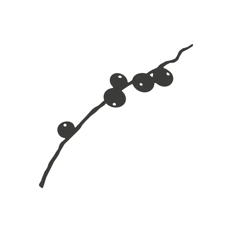 Металлические Вырубные штампы в виде ягод и ветвей декоративные для рукоделия