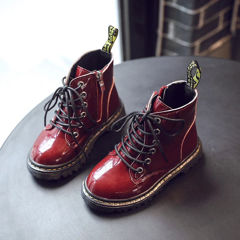 Новые осенние и зимние детские ботинки модные мягкие подошвы для мальчиков