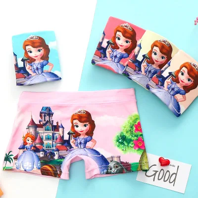 Disney Mickey Boys panties kids cartoon Underwear 2 to 8 yrs Aisha Minnie girls Underpants Sofia briefs underpanties set|Нижнее белье| |