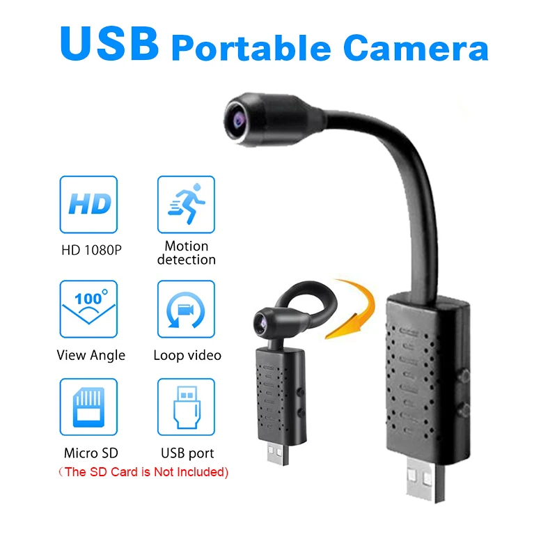 Мини камера с датчиком движения HD 1080P записывающее устройство для видеосъемки