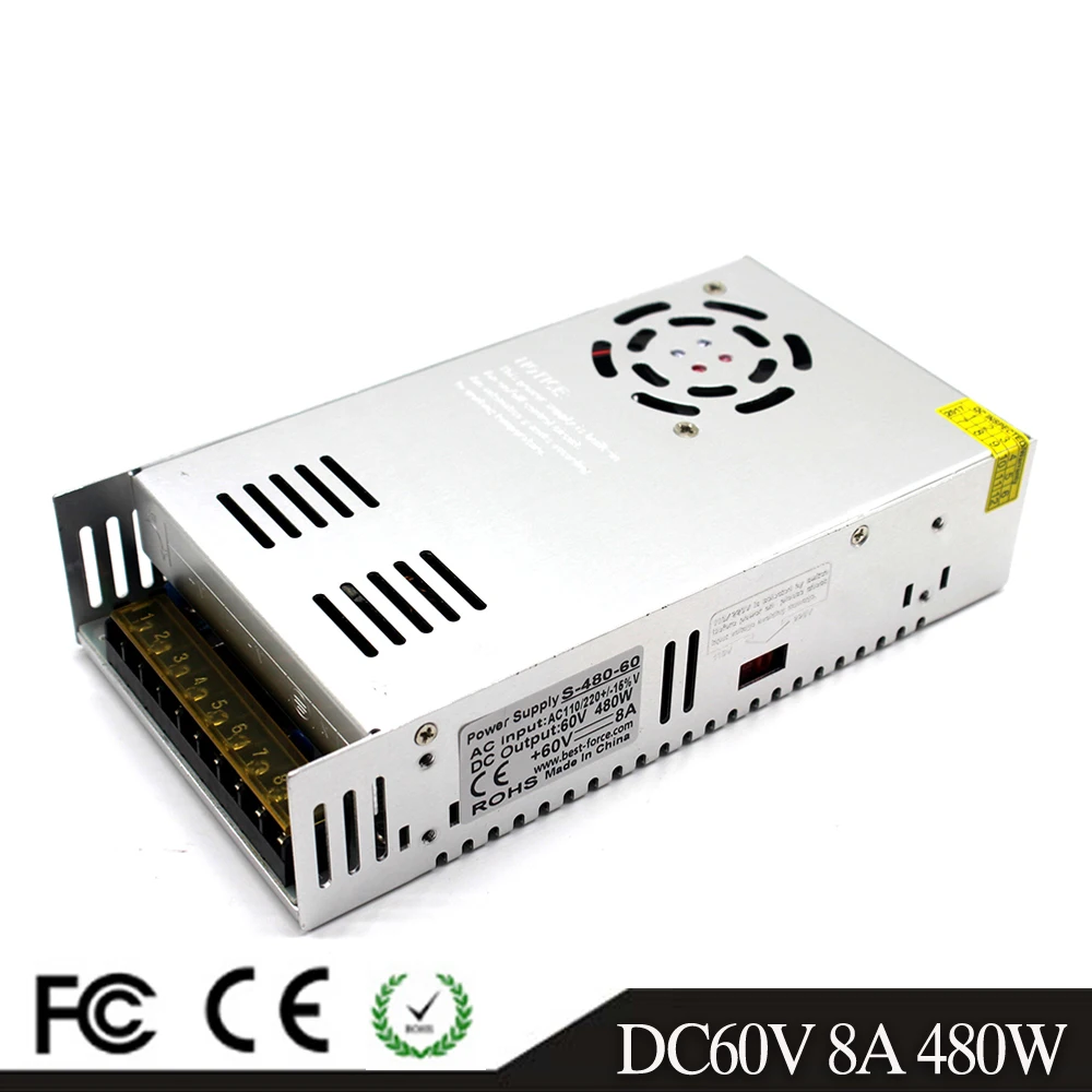 Импульсный источник питания с одним выходом 480 Вт DC30V 16A 32 В 15A 36 13 3 А 42 в 11 5a 48 10A 60 8A