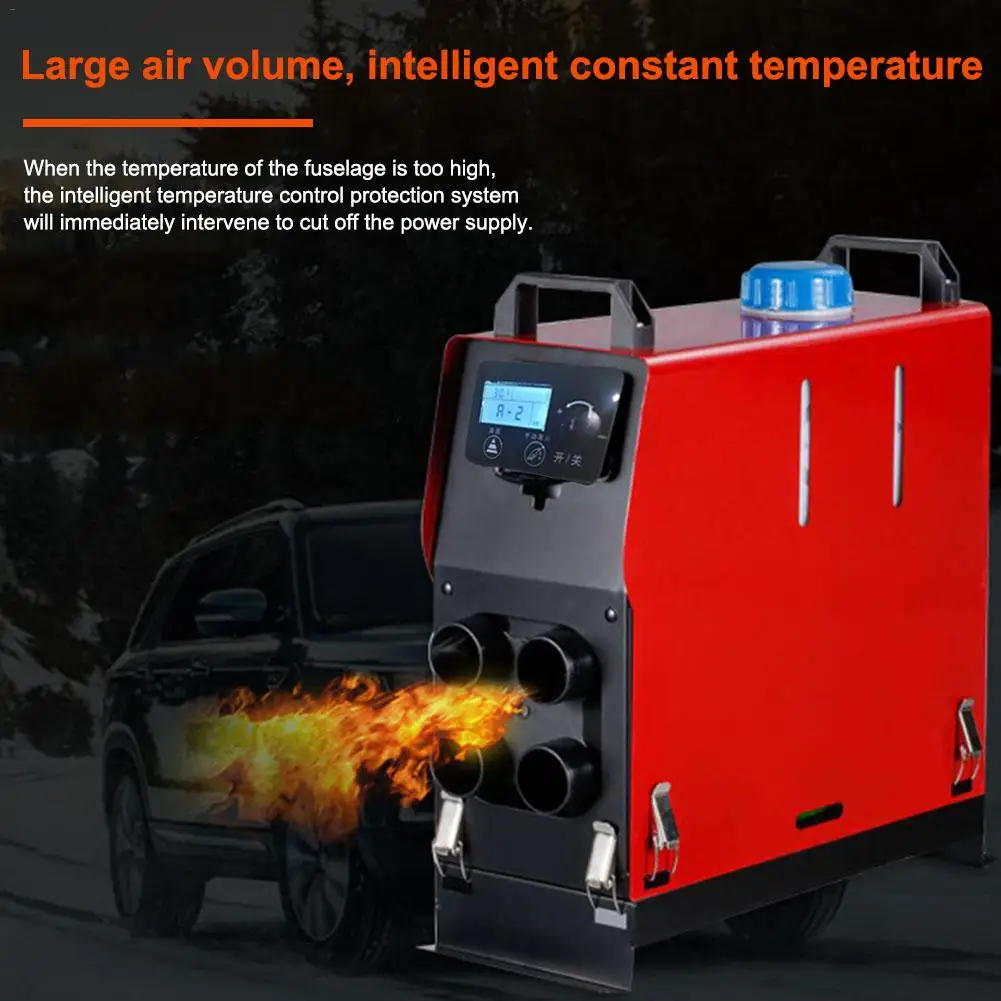Универсальный 12V5KW автомобильный Дополнительный нагреватель Воздушный стояночный нагреватель ускоренный нагреватель воздуха теплый Воздуходувка с ЖК-монитором и топливным баком 5L