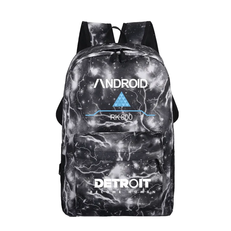 Рюкзак через плечо Detroit Been Human variable, поколение жира, исключительно для оптовой продажи по индивидуальному заказу - Цвет: CHUSIHAI Gray