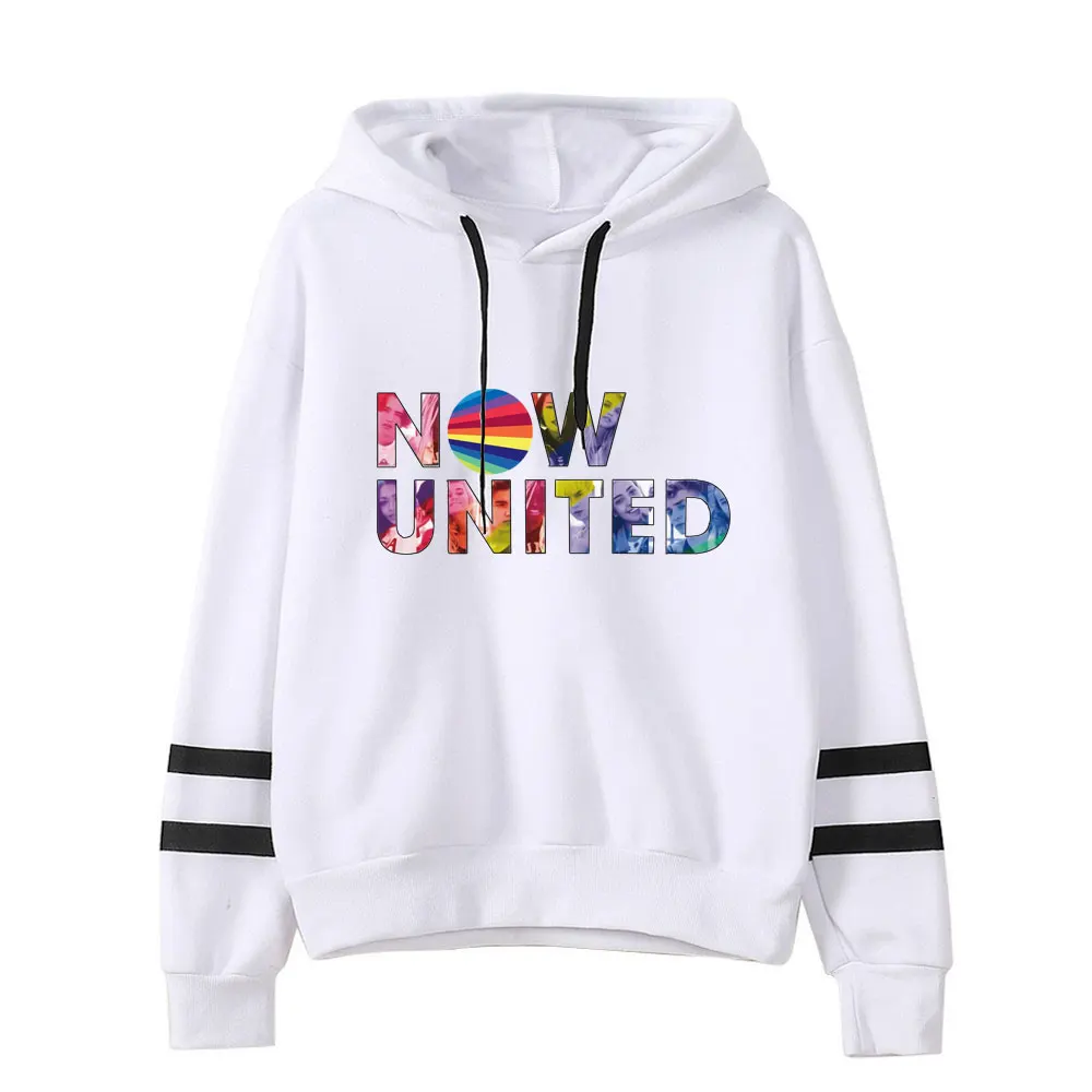 

2021 Now United - Better Album Hoodie Sweatshirts Women Better Now United Lyrics Pullover Unisex Harajuku Tracksui