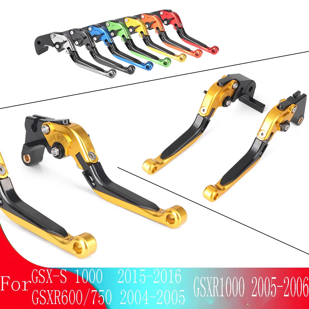 

For Suzuki GSXR600/750 2006-2010 GSXR1000 2005-06 GSX-S1000 2015-2016 Motorcycle Foldable Extendable Brake Handle Clutch Levers