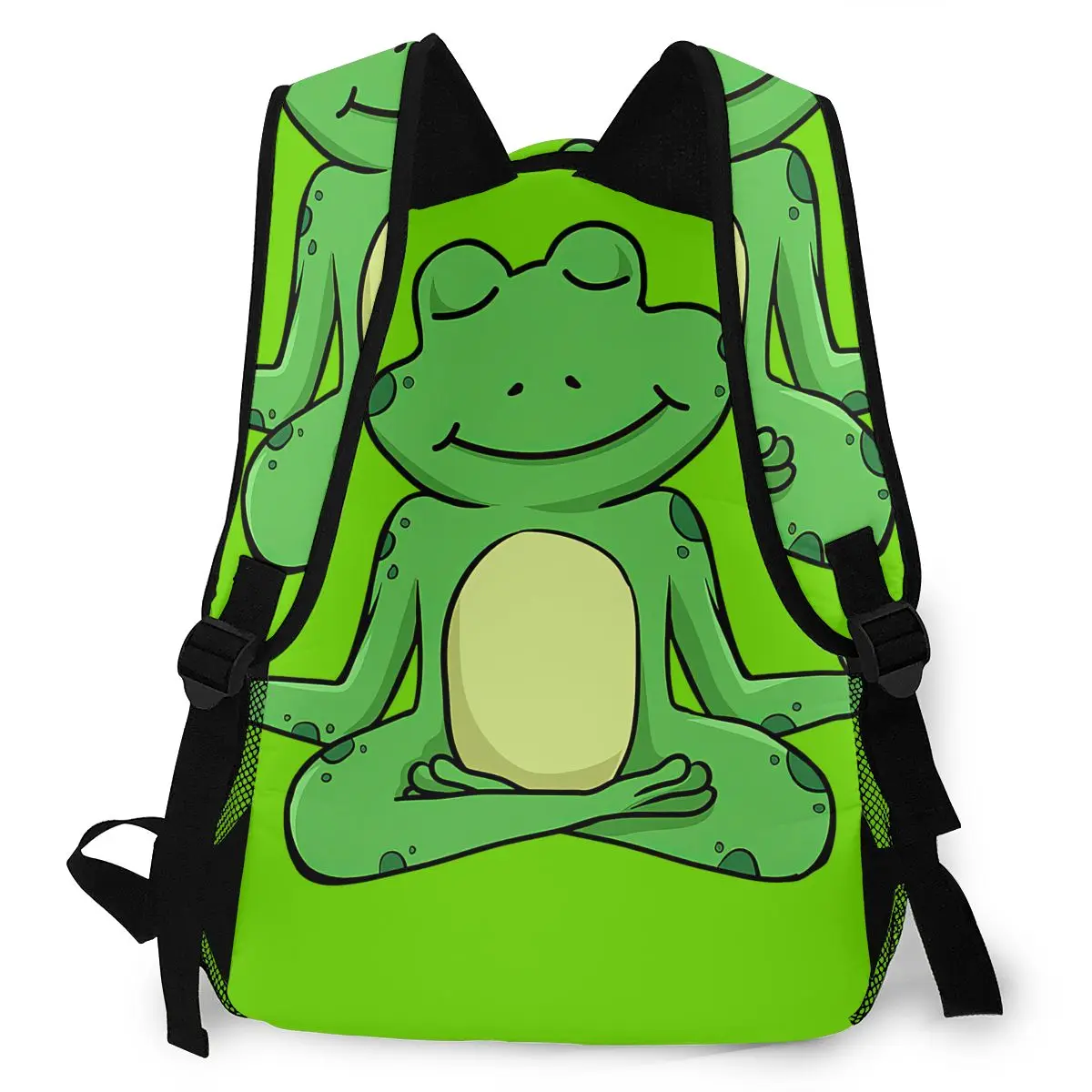 Милый рюкзак лягушка для медитации йоги с перекрестными ногами девочек и