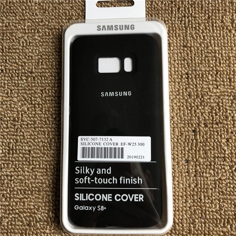 Чехол для samsung Galaxy s8 s8plus, закрытый силиконовый чехол, мягкий сенсорный, полный защитный чехол для Galaxy s8/8+ с коробкой - Цвет: black