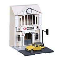 maisto 164 train station models downtown set city model die cast precision model car model collection gift
