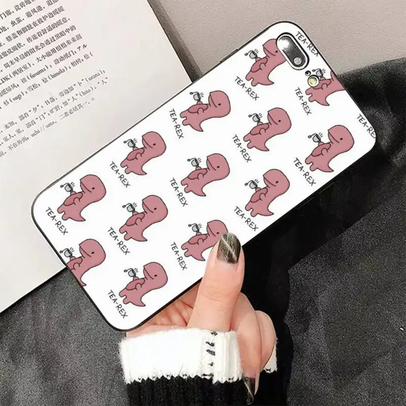 

Yinuoda Cute Dinosaur Baby Fashion Soft Phone Case Cover for iPhone 8 7 6 6S Plus X 5 5S SE 2020 XR 11 pro XS MAX