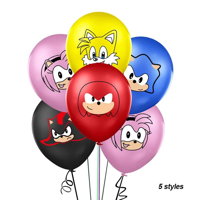 12 дюймов Sonic зубная щётка с рисунком воздушных шаров из латекса для душа ребенка