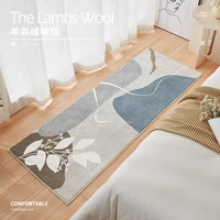 soft lambs wool rugs oval moranti design thicker soft carpets for living room bedroom beside floor mat warm home decor mat