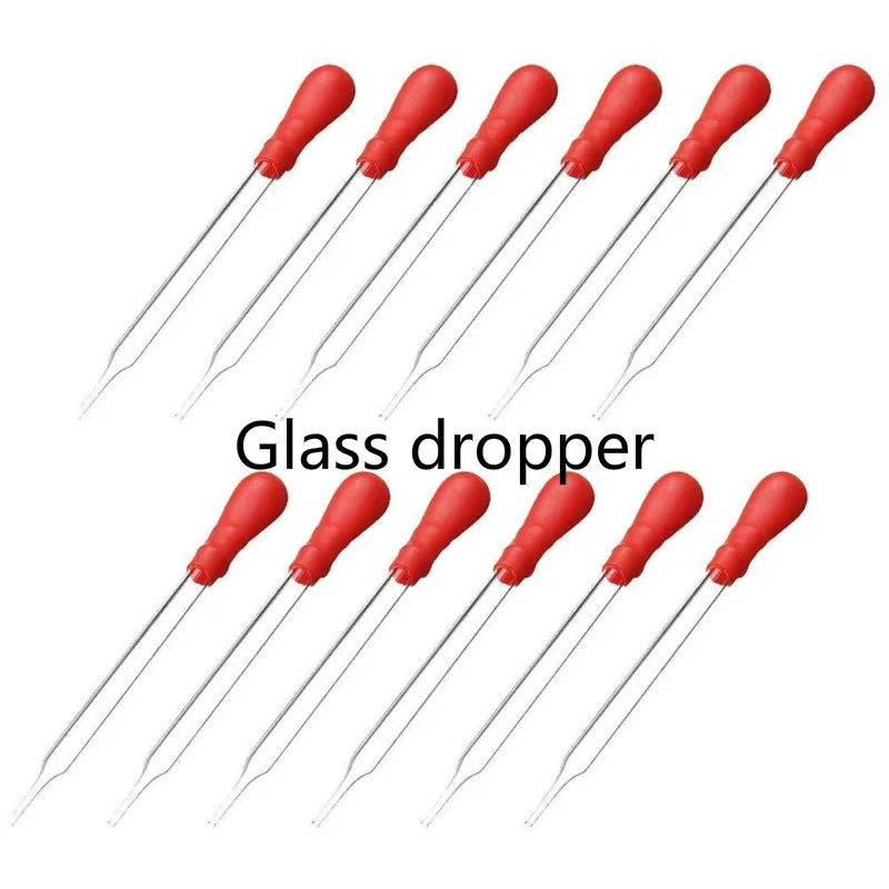 

Glass Pipette Dropper 20 Pcs Medicine Laboratory Transfer Pipette With Red Rubber Head School Lab Supplies 9cm