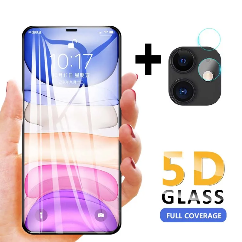 

5D Защитная пленка с закругленными краями для iPhone 11 Pro Max, закаленное стекло для iPhone XS Max X XR HD