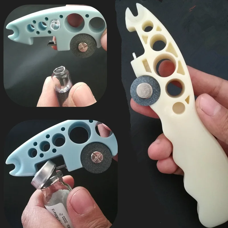 Grinding Wheel an Pou Ping Bottle Opener Small Simplicity Tool Medical Use Injection Ampoule Plastic Nurses' Assistant | Дом и сад