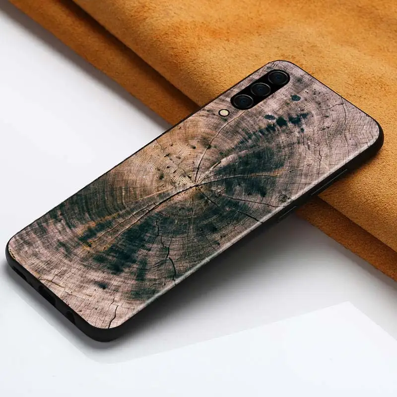 

Wood vintage art for Samsung Galaxy A90 A80 A70 A60 A50 M60 M40 A20E A2Core A10S A10E Silicon Soft Black Phone Case