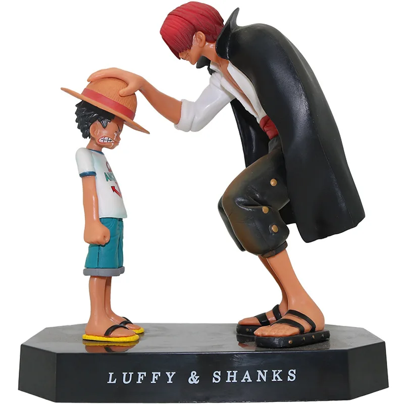 

15cm Anime One Piece Four Emperors Shanks Straw Hat Luffy PVC Action Figure Going Merry Doll Collectible Model Toy figurine