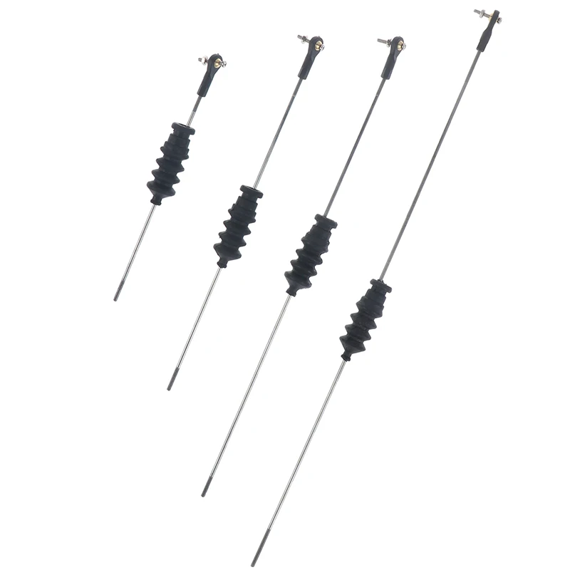 

RC Model Boat Push Rod Kit Include M2 Rod End +Rubber Bellows Seals+M2 Pull Rod
