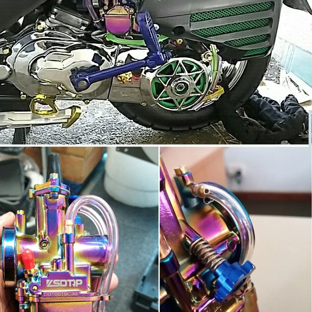 Карбюратор для мотоцикла SCL Racing 1 шт. Новый красочный карбюратор PWK Keihin Carb 21 24 26 28 30