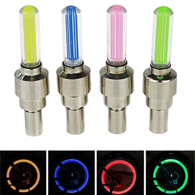 

Bicycle Valve Lamp Mountain Road Bicycle Lamp Tire Valve Cap Spoke Lamp