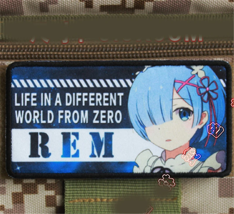 Аниме Re:Zero kara Hajimeru Isekai Seikatsu мультфильм Ram Rem нашивка вышитый нагрудный знак крючок