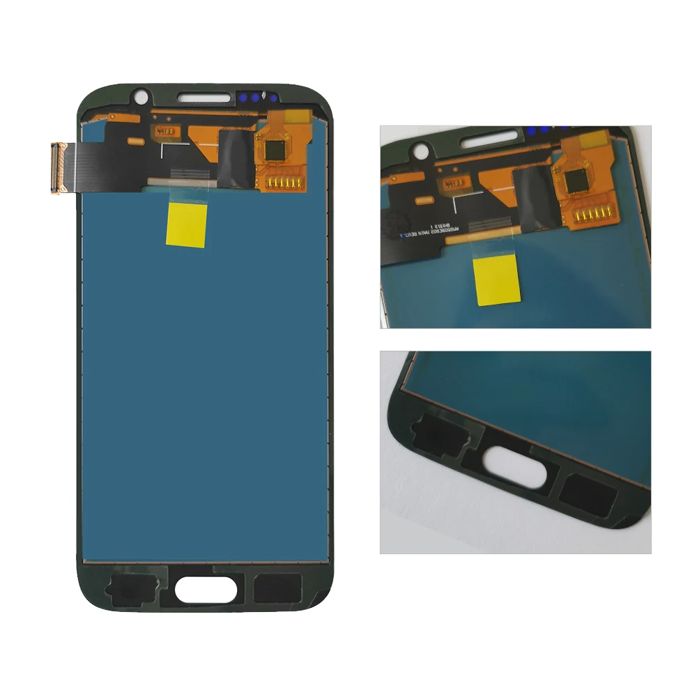 Для samsung Galaxy S6 G920 SM-G920F G920F G920FD кодирующий преобразователь сенсорного экрана в сборе запасные части для Galaxy S6 ЖК-экран