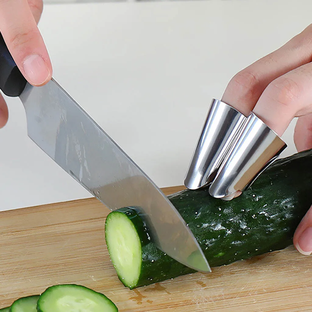 Finger Guard Hand Protector Sheller Vegetables Peeling Safe Protection Tool Stainless Steel Kitchen Gadgets | Дом и сад