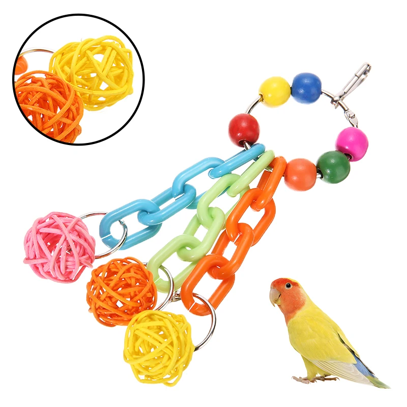 Птица жевательная игрушка для попугаев Budgie Какаду клетка попугая Ара подвесная