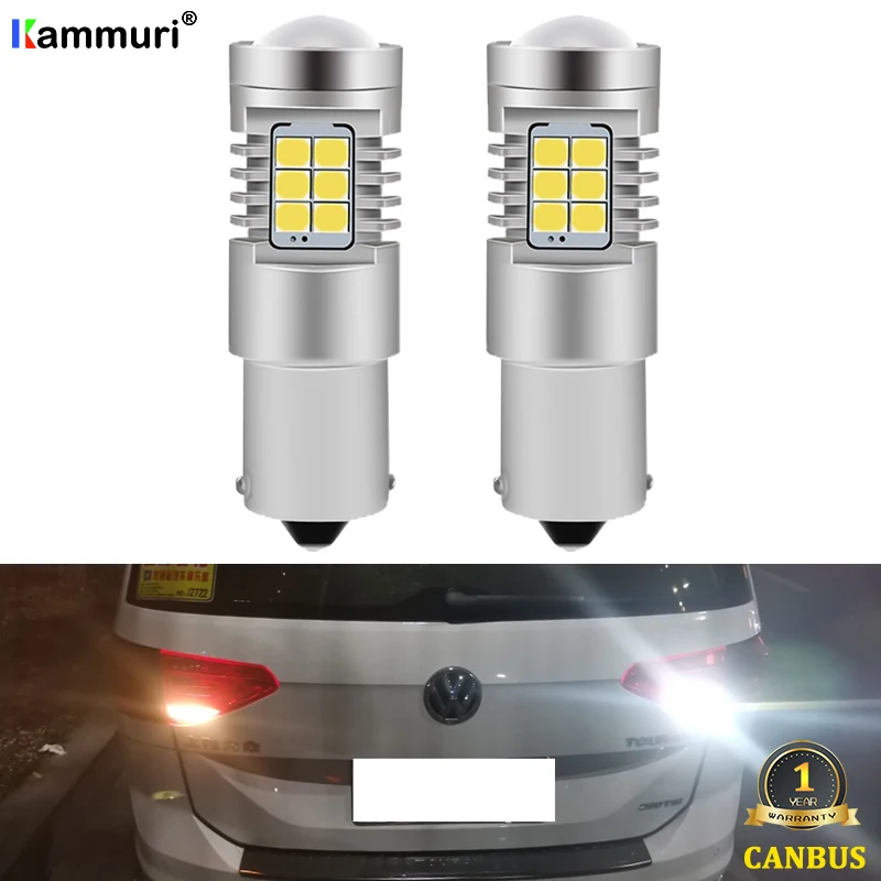 KAMMURI (2) яркий белый Canbus P21W светодиодный светильник для Volkswagen VW Touran 1T1 1T2 заднего