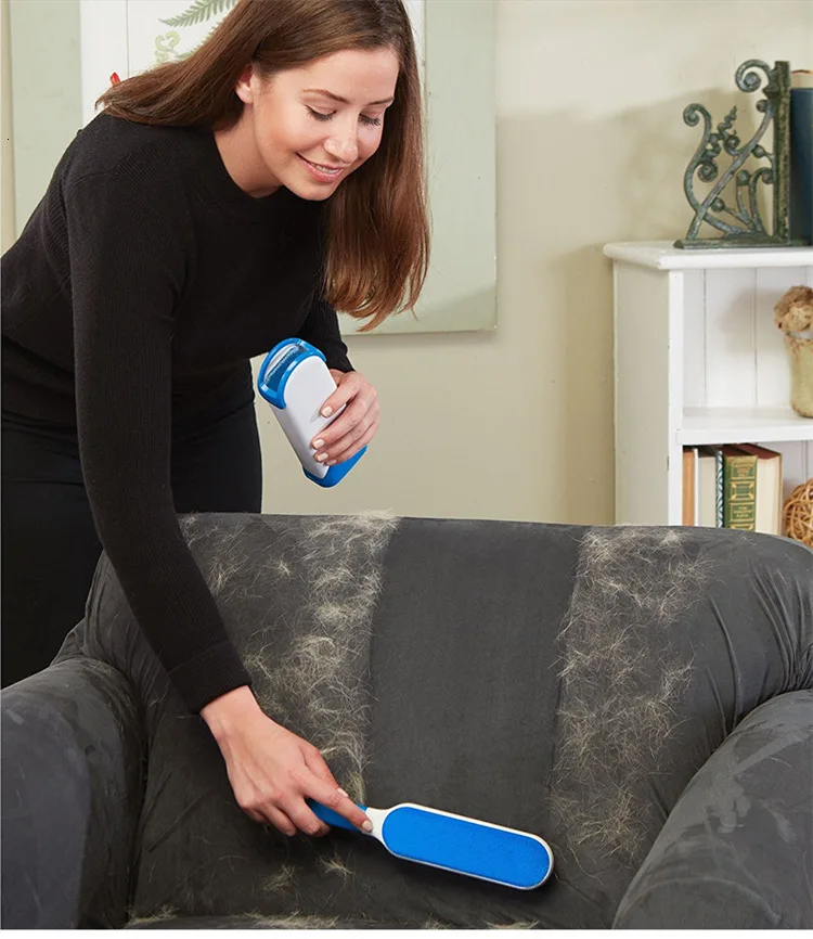 Щетка для удаления шерсти домашних животных, щетка для ухода за кошачьими волосами, расческа-накладка, оригинальные расчески, портативная дорожная Бытовая щетка для чистки дивана и кровати