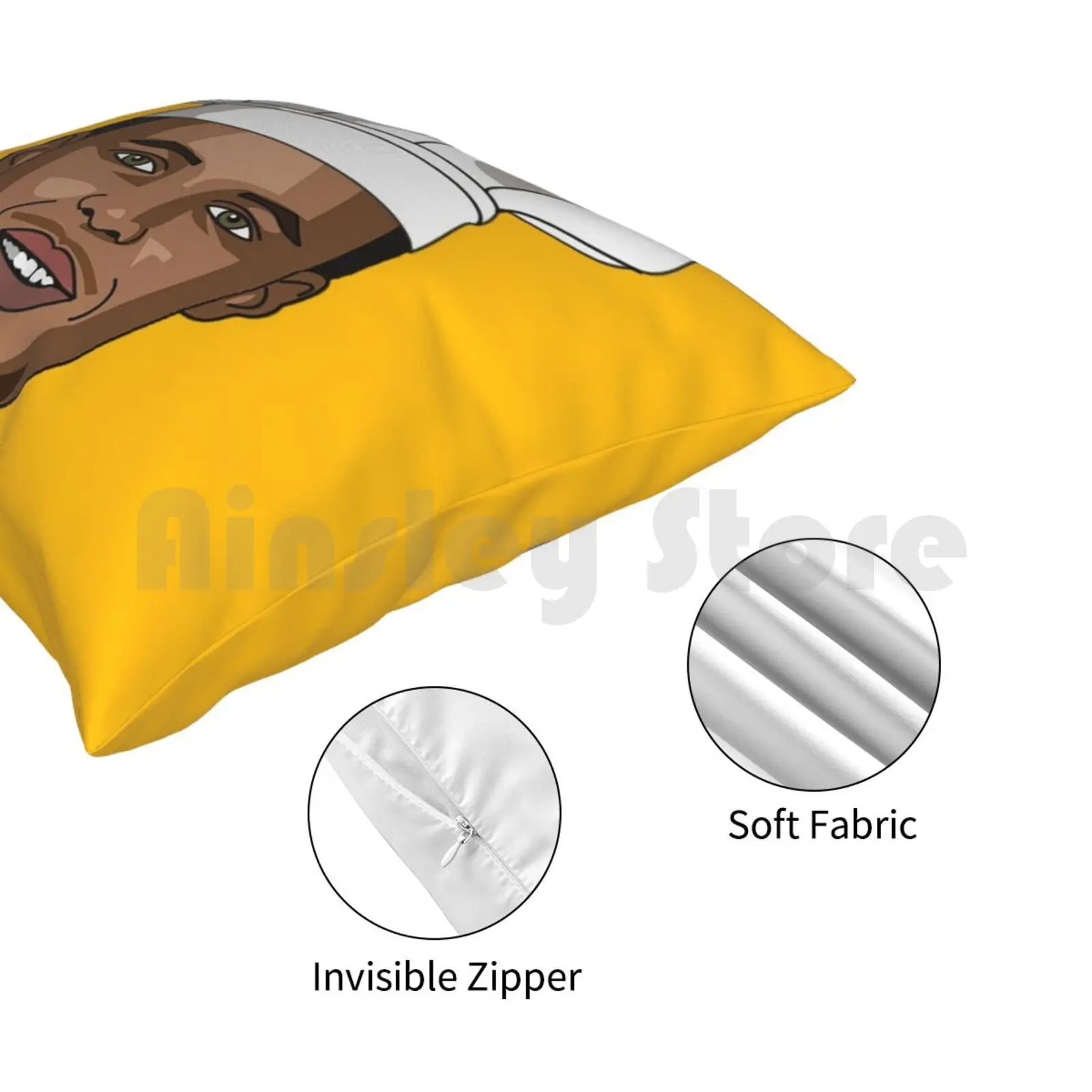 Наволочка Chef Curry с нанесенным принтом домашняя мягкая обложка для подушки DIY Баскетбол Спорт Клэй Томпсон Дреймонд Грин Джеймс.