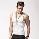 Майка Мужская Летняя Повседневная для бодибилдинга фитнеса, облегающий Топ, майка без рукавов