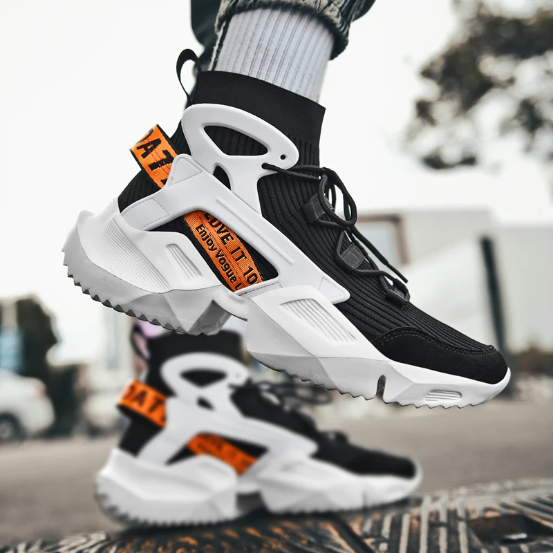 

New Style Running Men Shoes Fashion Male Sneakers Lace Up Sports Athletic Outdoor Walking Jogging Trainers Big Size Fitness 45