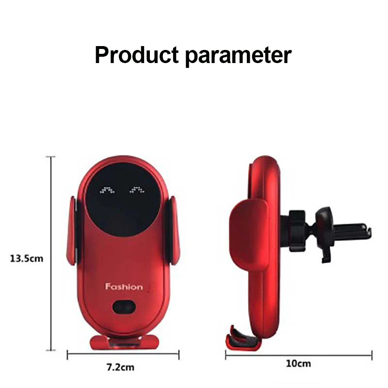 wireless charger car phone holder qi induction smart sensor fast charging stand mount for samsung s10 note 10 iphone 11 10w free global shipping