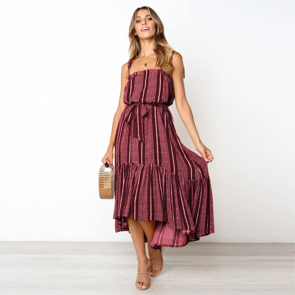 Женское Свободное длинное платье с принтом повседневное короткое большого