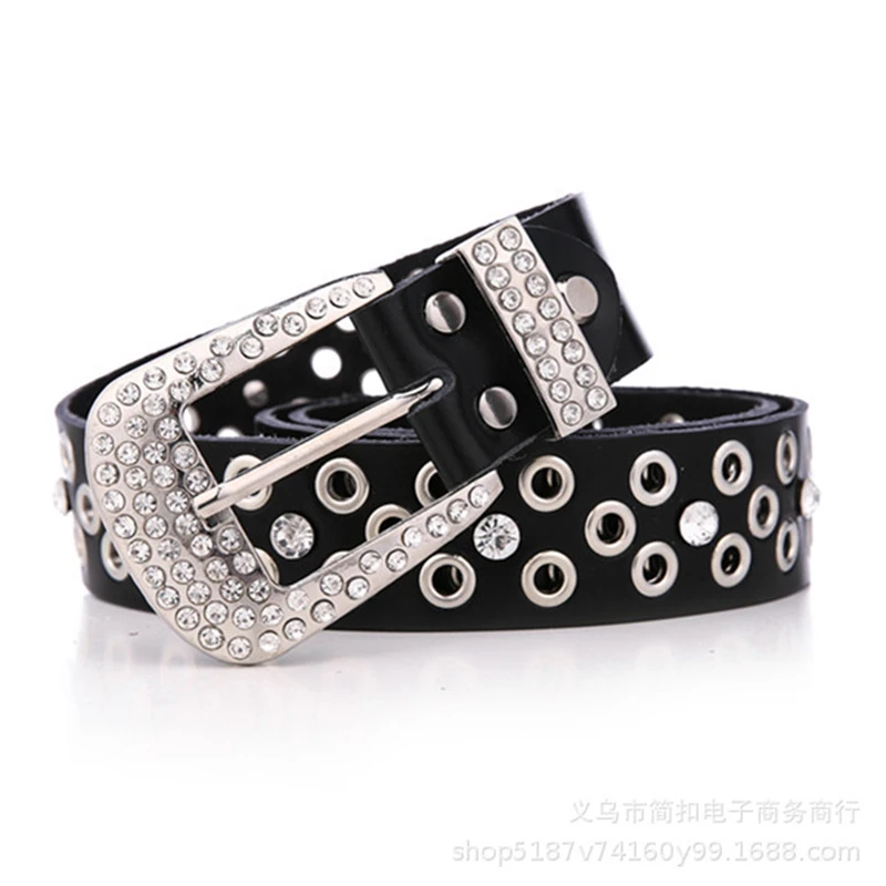 Модные ремни из натуральной кожи со стразами для женщин роскошный широкий ремень