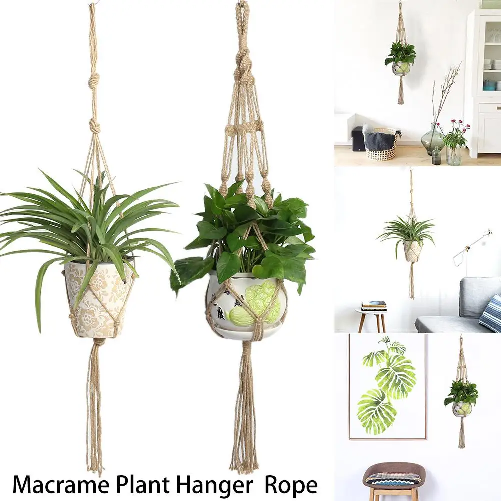 handmade macrame plant hanger flower /pot for wall decoration countyard garden | Дом и сад