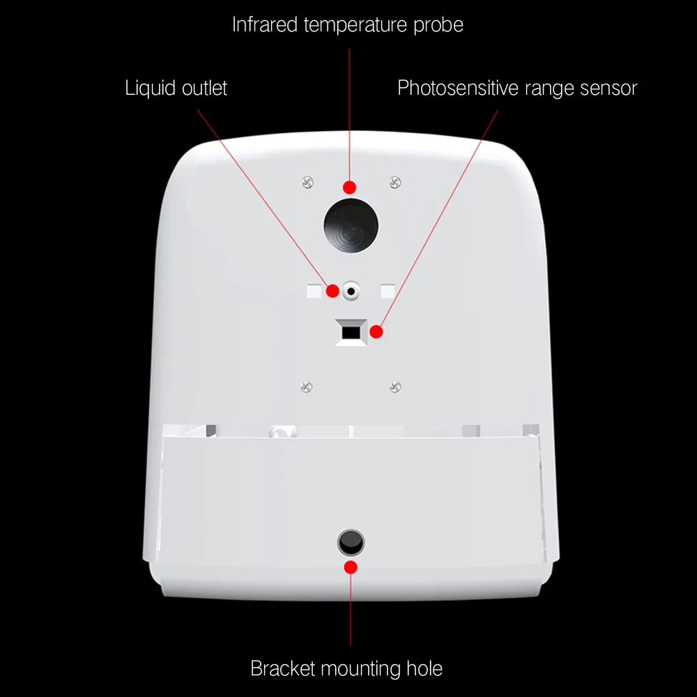 

2 In 1 Infrared Thermometer K9 Automatic Soap Dispenser Palm Temperature Measurement And Disinfection Integrated Machine 1000ml