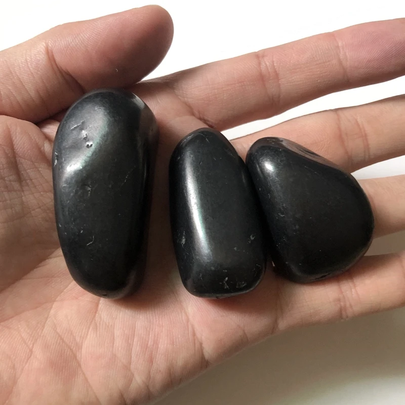 

Смешанные драгоценные камни Shungite из России-натуральная полированная искусственная кожа для Wicca, Reiki и Energy Crystal 40 мм + _