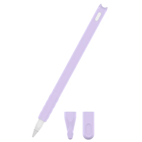 Чехол для Apple Pencil 2, цветной Мягкий силиконовый чехол, совместимый с планшетом iPad, сенсорным стилусом, защитный чехол для пенала 2