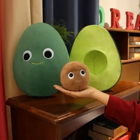 creative avocado toy cute doll split avocado for kids girlfriend birthday and christmas gift 35cm