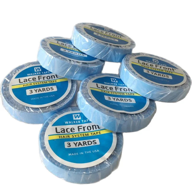 wholesale 20 rolls 3 yards Walker Blue Lace Front Support Tape for tape hair extension Lace Wig Tape