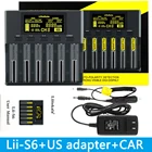 Зарядное устройство LiitoKala Lii-S6 для аккумуляторов 18650, 6 ячеек, автоматическое определение полярности для аккумуляторов 18650, 26650, 21700, 32650, AA, AAA