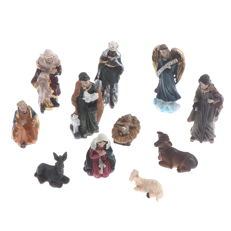 5cmH 11Pcs/set Born In Bethlehem Nativity Set - Sets For Indoor Home Decor Car Interior | Автомобили и мотоциклы